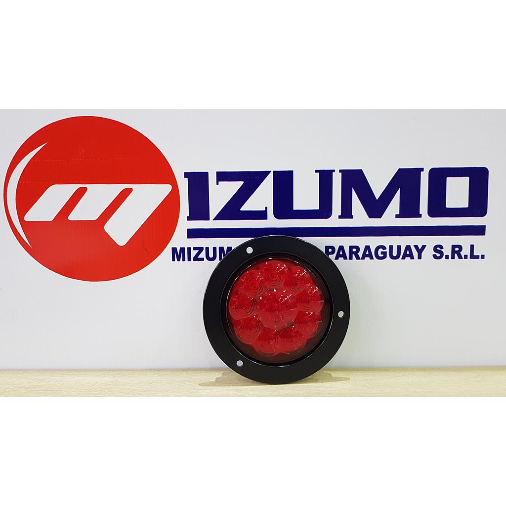 FARO LATERAL 4" RED 12LED 12-24V