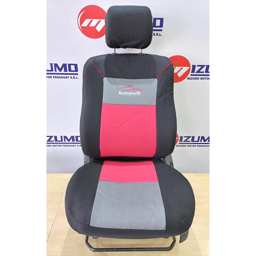 CUBRE ASIENTO NEGRO/ROJO/GRIS