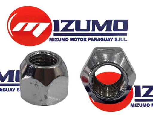 TUERCA NIQUELADA 12MM.X1.5 LL.19 PASANTE